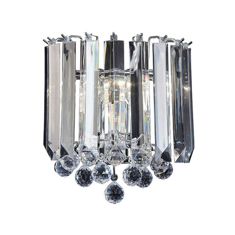 Fargo 2-Light Wall Light Chrome Effect - Comet Lighting