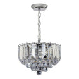 Fargo 3-Light Small Pendant Ceiling Light Chrome - Comet Lighting