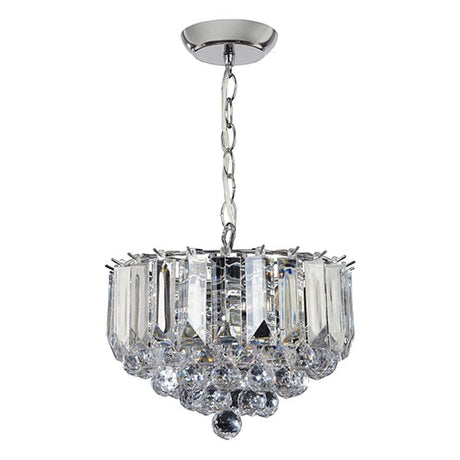 Fargo 3-Light Small Pendant Ceiling Light Chrome - Comet Lighting