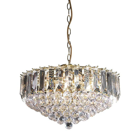 Fargo 6-Light Pendant Ceiling Light Brass - Comet Lighting