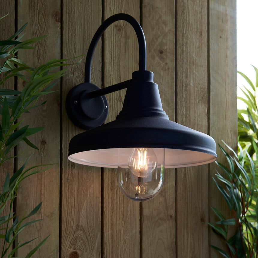 Farmhouse Outdoor Wall Light Black - Comet Lighting