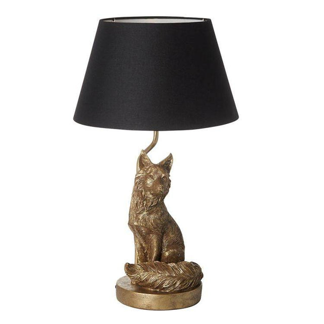 Fox Table Lamp Vintage Gold - Comet Lighting