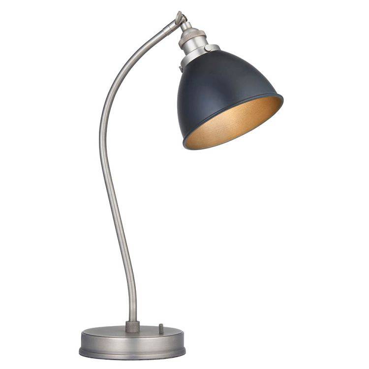 Franklin Aged Pewter Task Table Lamp - Comet Lighting