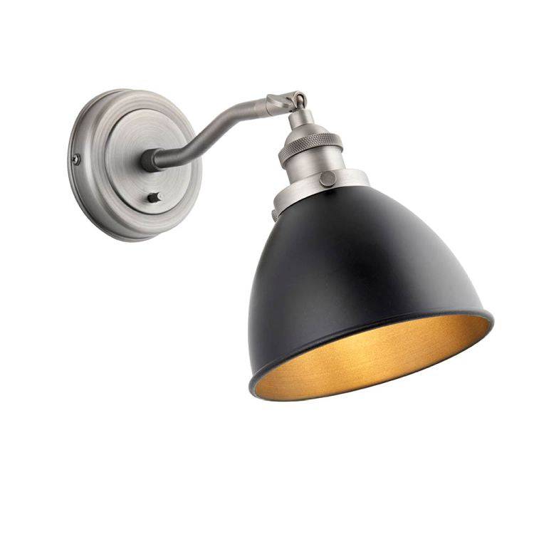 Franklin Aged Pewter Wall Light - Comet Lighting