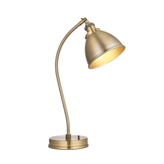 Franklin Task Table Lamp Antique Brass - Comet Lighting