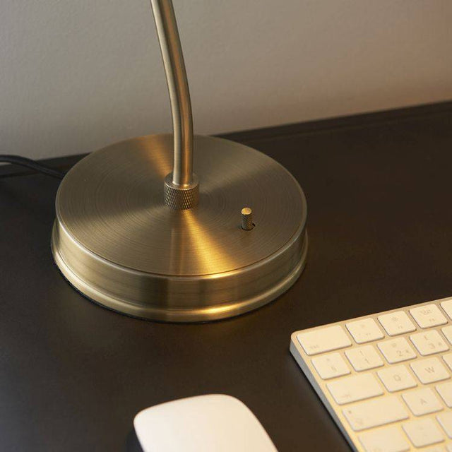 Franklin Task Table Lamp Antique Brass - Comet Lighting