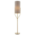 Fraser Floor Lamp Satin Brass - Comet Lighting