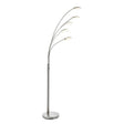 Fynn 5-Light Floor Lamp Satin Nickel - Comet Lighting