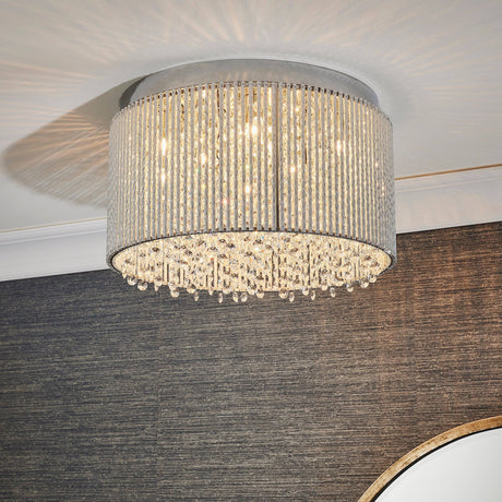 Galina 10-Light Flush Ceiling Light - Comet Lighting