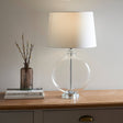 Gideon Table Lamp with White Shade - Comet Lighting