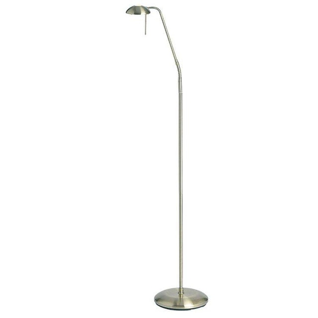 Hackney Touch Task Floor Lamp Antique Brass - Comet Lighting