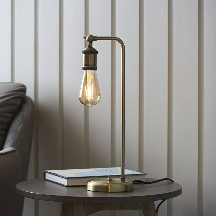 Hal Table Lamp Antique Brass - Comet Lighting