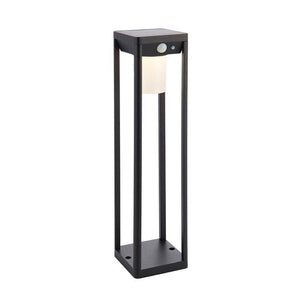 Hallam Solar Post Light Black w/ PIR - Comet Lighting