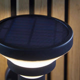 Halton Solar Wall Light Matt Black w/ Sensor - Comet Lighting