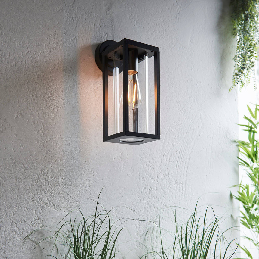 Hamden Outdoor Wall Light Black - Comet Lighting