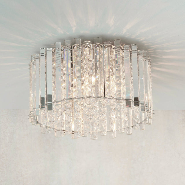 Hanna 4-Light Flush Ceiling Light - Comet Lighting