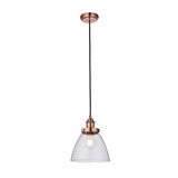 Hansen 1-Light Pendant Ceiling Light Aged Copper - Comet Lighting