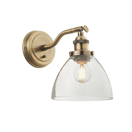 Hansen 1-Light Wall Light Antique Brass - Comet Lighting