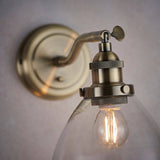 Hansen 1-Light Wall Light Antique Brass - Comet Lighting