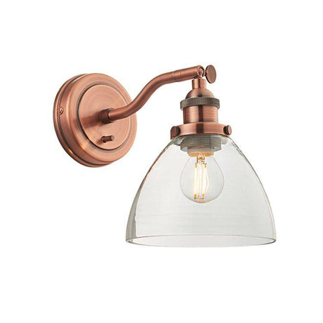 Hansen 1-Light Wall Light Copper - Comet Lighting