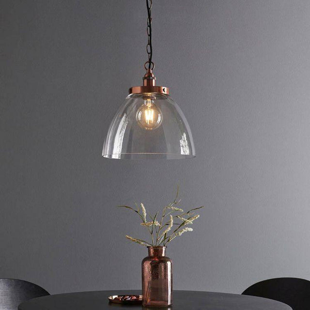 Hansen Grand Pendant Ceiling Aged Copper - Comet Lighting