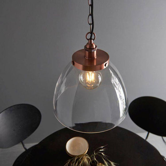 Hansen Grand Pendant Ceiling Aged Copper - Comet Lighting