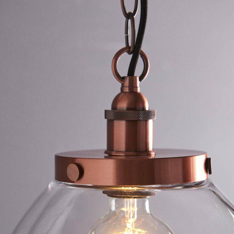 Hansen Grand Pendant Ceiling Aged Copper - Comet Lighting