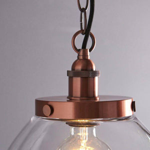 Hansen Grand Pendant Ceiling Aged Copper - Comet Lighting