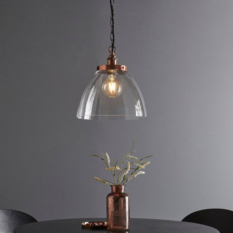 Hansen Grand Pendant Ceiling Aged Copper - Comet Lighting