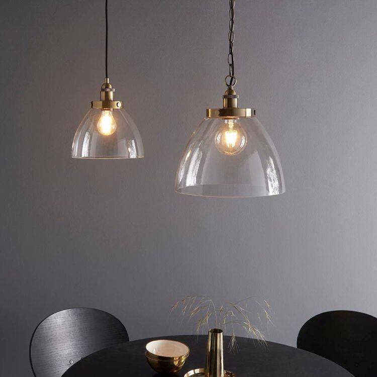 Hansen Grand Pendant Ceiling Antique Brass - Comet Lighting