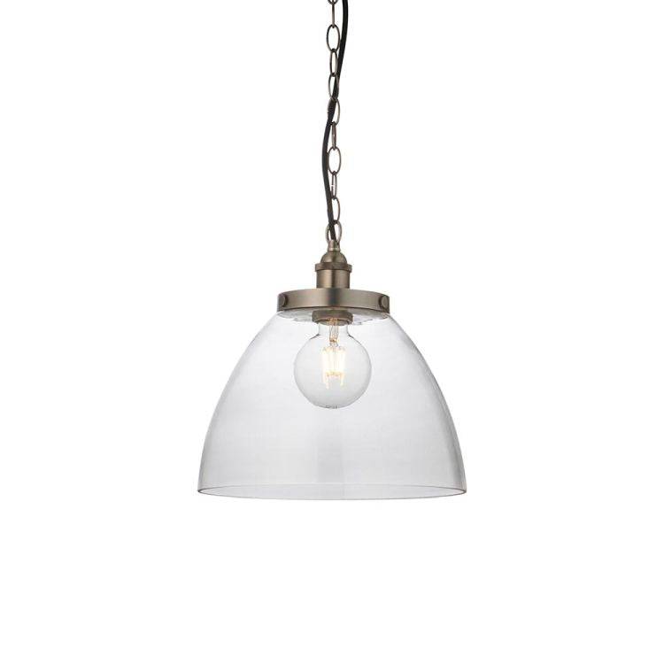 Hansen Grand Pendant Ceiling Brushed Silver - Comet Lighting