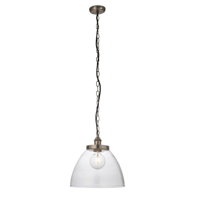 Hansen Grand Pendant Ceiling Brushed Silver - Comet Lighting