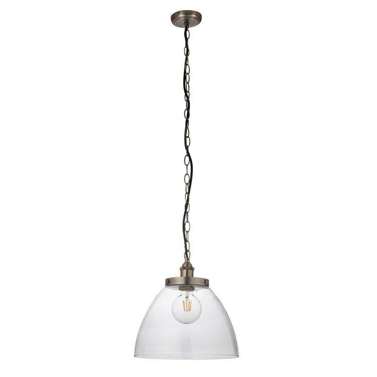 Hansen Grand Pendant Ceiling Brushed Silver - Comet Lighting