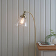 Hansen Task Floor Lamp Antique Brass - Comet Lighting