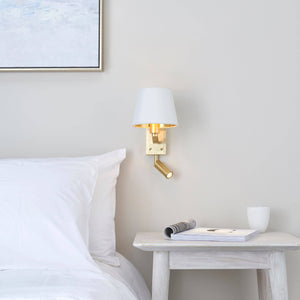 Harvey 1-Light Wall Light & Spotlight Gold - Comet Lighting