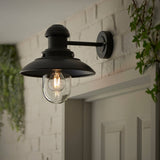 Hereford Outdoor Wall Light B Black - Comet Lighting