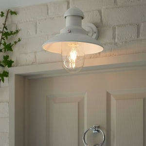 Hereford Outdoor Wall Light B White - Comet Lighting