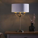 Highclere 3Lt Table Lamp Antique Brass - Comet Lighting