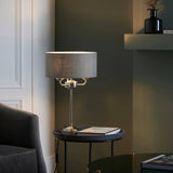 Highclere 3Lt Table Lamp Bright Nickel - Comet Lighting