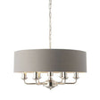 Highclere 6-Light Pendant Ceiling Light with Charcoal Shade - Comet Lighting