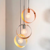 Hoop 3-Light Pendant Ceiling Light - Comet Lighting