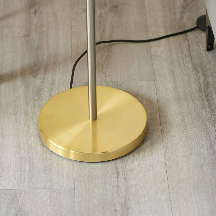 Hoop Floor Lamp Brushed Brass/Copper/Nickel - Comet Lighting