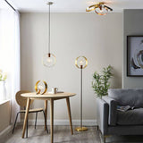 Hoop Pendant Ceiling Light Brushed Brass/Copper/Nickel - Comet Lighting