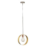 Hoop Pendant Ceiling Light Brushed Brass/Copper/Nickel - Comet Lighting