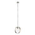 Hoop Pendant Ceiling Light Brushed Nickel - Comet Lighting