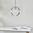 Hoop Pendant Ceiling Light Brushed Nickel - Comet Lighting