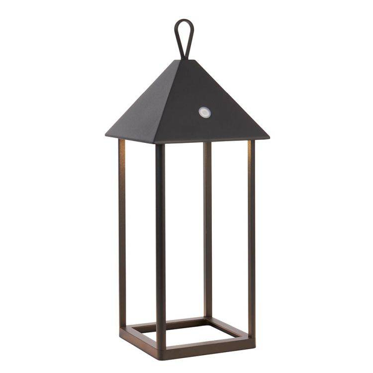 Hoot Large Touch Lantern Matt Black - Comet Lighting