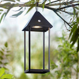 Hoot Large Touch Lantern Matt Black - Comet Lighting