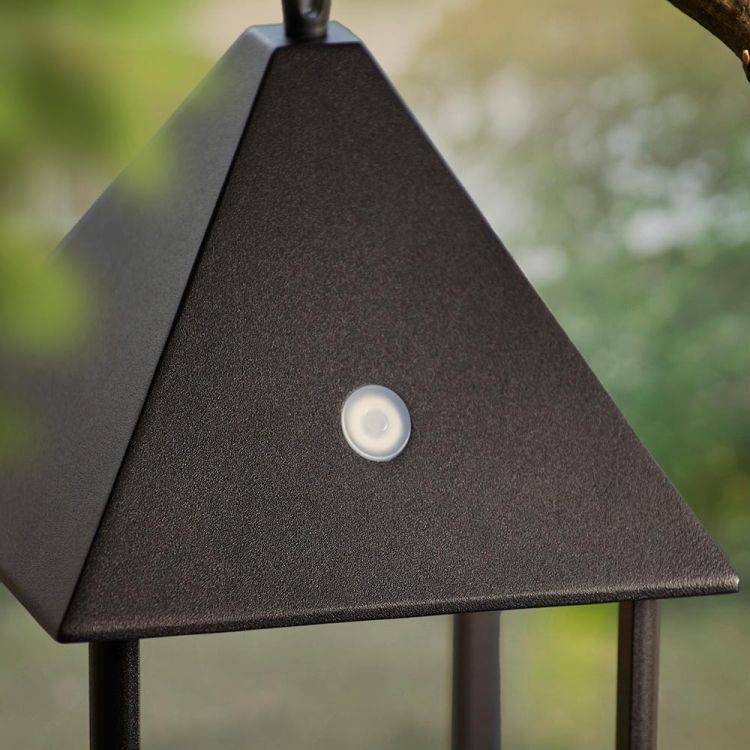 Hoot Large Touch Lantern Matt Black - Comet Lighting