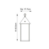 Hoot Large Touch Lantern Matt Black - Comet Lighting